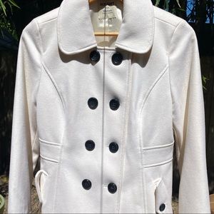 Old Navy Cream Pea Coat size Medium